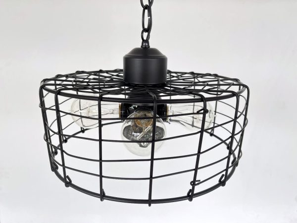 Modern Farmhouse Black Cage Light - Image 9