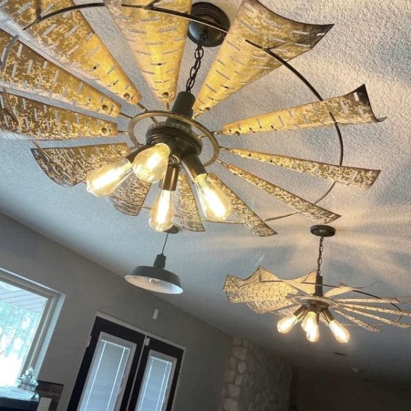Windmill Chandelier Farmhouse Lighting Fixture - Image 5