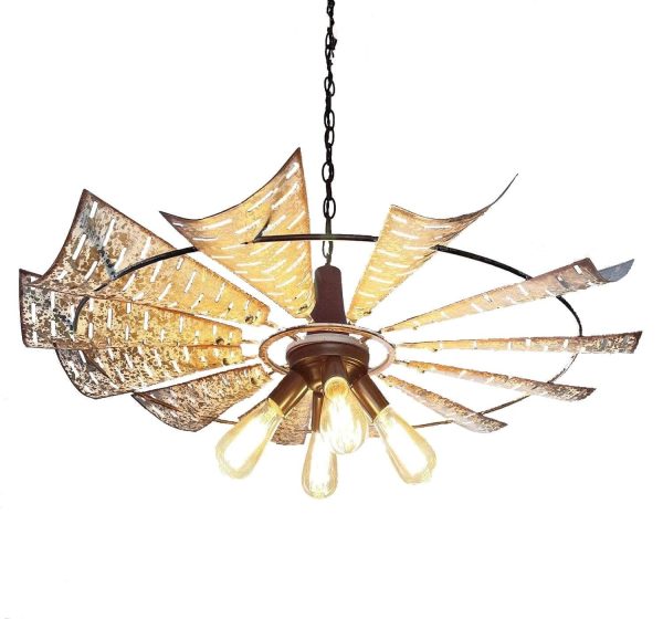 Windmill Chandelier Farmhouse Lighting Fixture - Image 15
