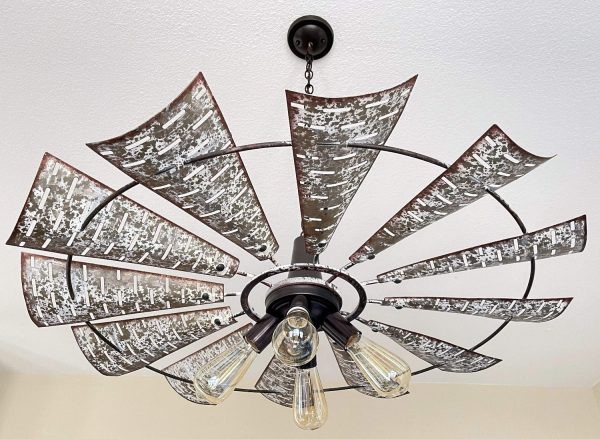 Windmill Chandelier Farmhouse Lighting Fixture - Image 13