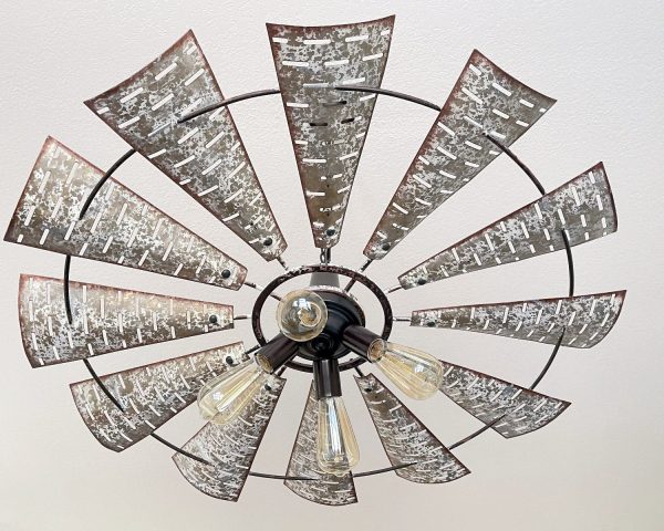 Windmill Chandelier Farmhouse Lighting Fixture - Image 3