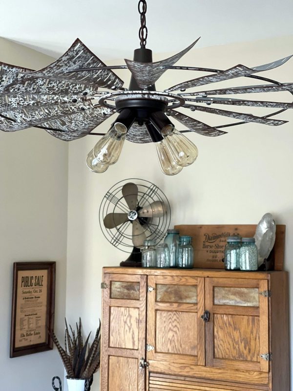 Windmill Chandelier Farmhouse Lighting Fixture - Image 6