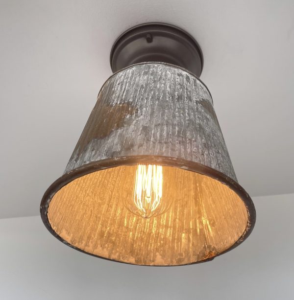 Rusty Barn Farmhouse Flush Ceiling Light - Image 4