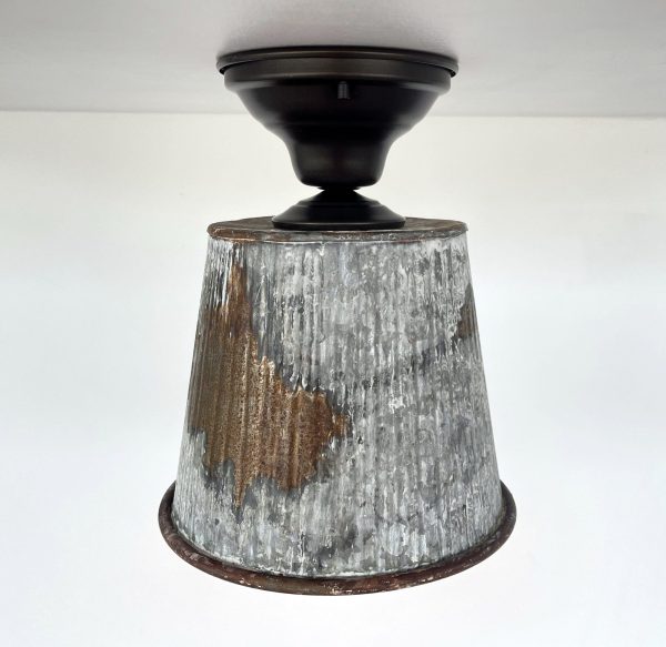 Rusty Barn Farmhouse Flush Ceiling Light - Image 8