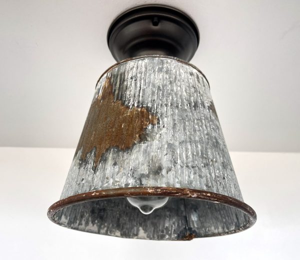 Rusty Barn Farmhouse Flush Ceiling Light - Image 2