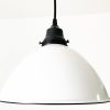 Large White Enamel Farmhouse Pendant Light - Image 7