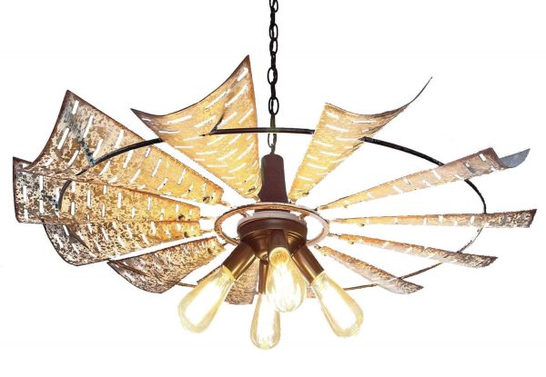 Windmill Chandelier Farmhouse Lighting Fixture