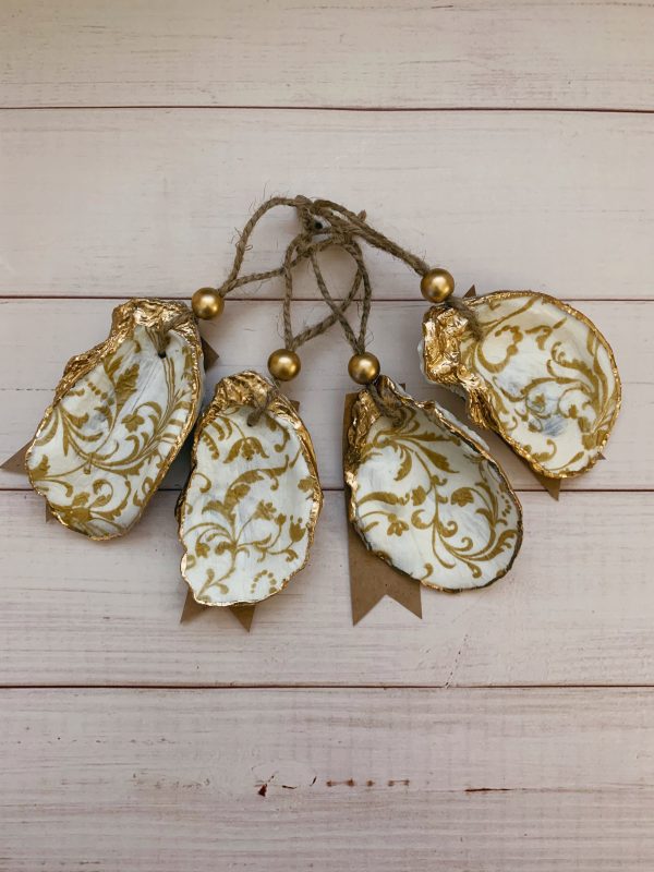 “ Golden “ Serenity Shells ornaments
