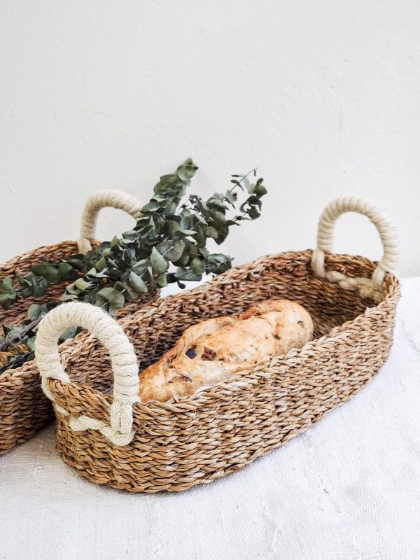 Savar Bread Basket with White Handle - Image 5