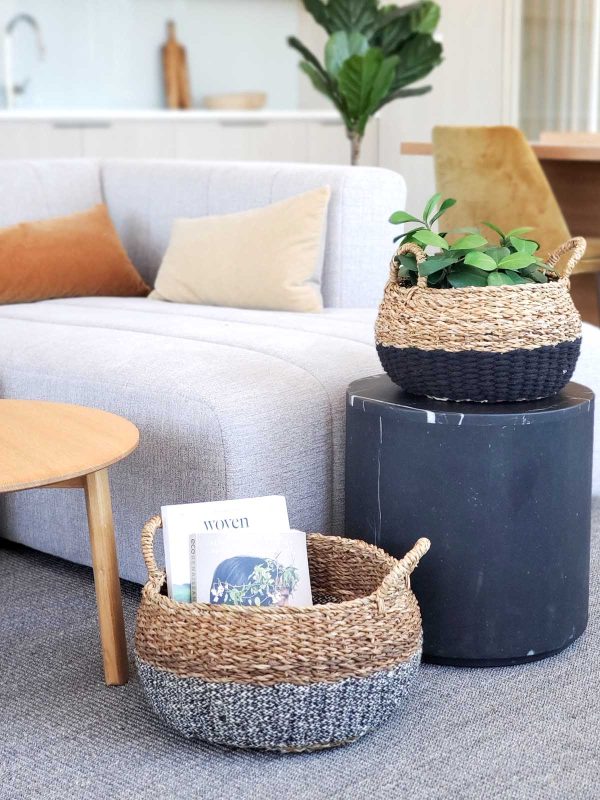 Ula Floor Basket - Black - Image 2