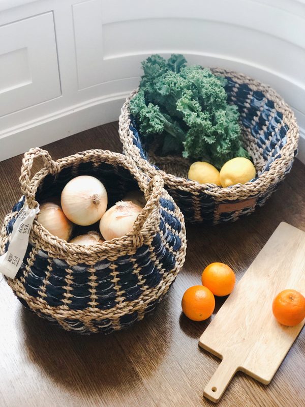 Daya Denim Foldable Basket - Image 2