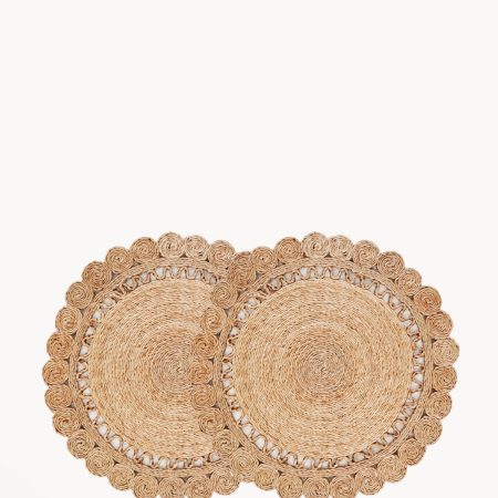 Jute Flower Placemat (Set of 2)