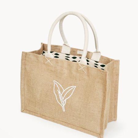 Jute Canvas Shopping Bag - Nature