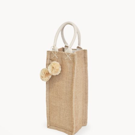Jute Canvas Wine Bag