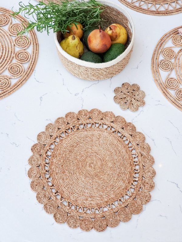 Jute Flower Placemat (Set of 2) - Image 3