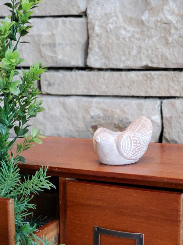 Terracotta Tea Light Candle Holder - Bird - Image 2