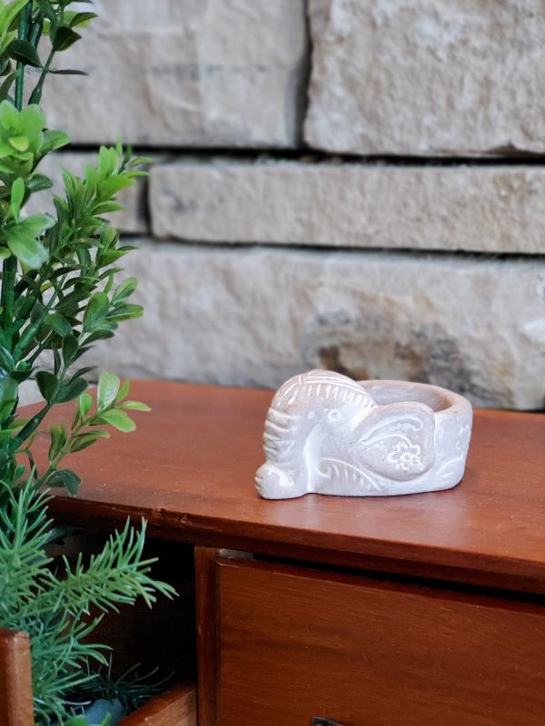 Terracotta Tea Light Candle Holder - Elephant - Image 2