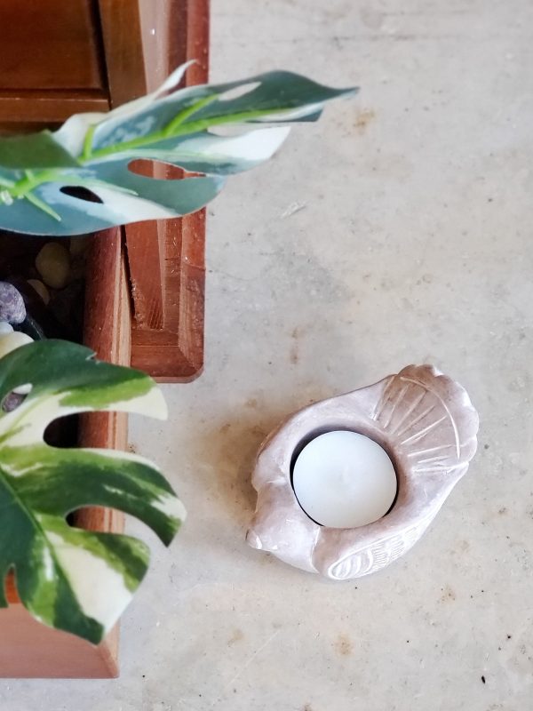Terracotta Tea Light Candle Holder - Bird - Image 3
