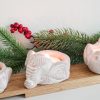 Terracotta Tea Light Candle Holder - Elephant - Image 4