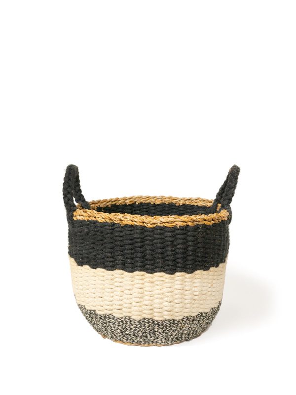 Ula Stripe Basket - Black - Image 6