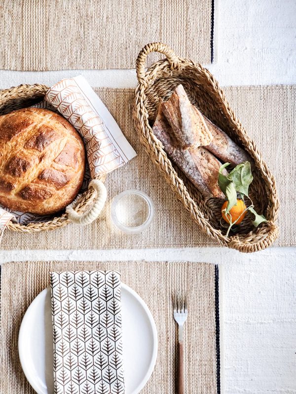 Savar Bread Basket with Natural Handle - Image 3