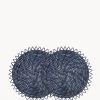 Surya Woven Palm Fiber Placemat - Indigo Blue (Set of 2)