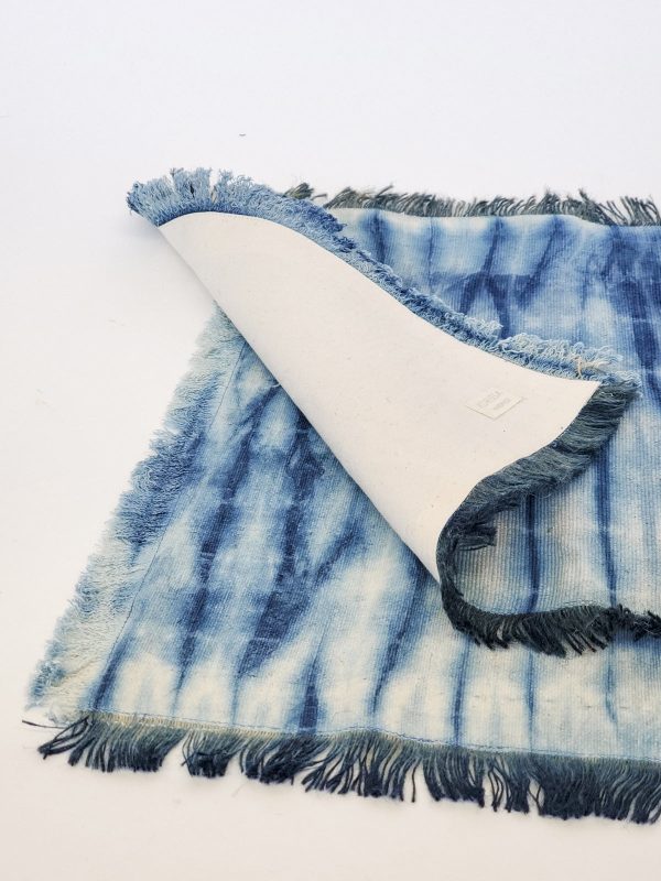 Tie Dye Cotton Placemat - Indigo Blue (Set of 4) - Image 4