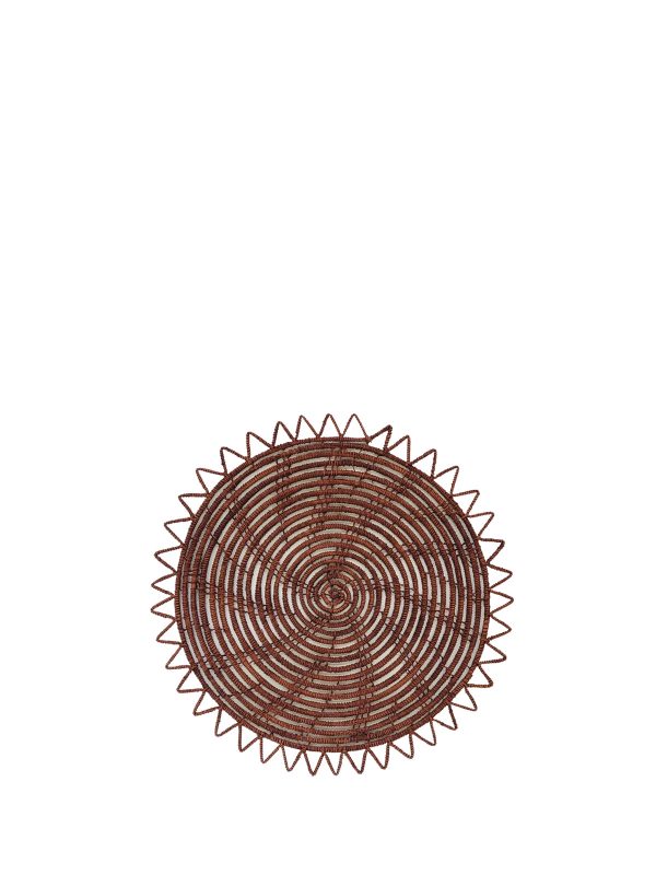 Surya Woven Palm Fiber Placemat - Brown (Set of 2) - Image 4