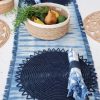 Surya Woven Palm Fiber Placemat - Indigo Blue (Set of 2) - Image 2