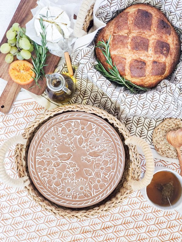 Bread Warmer & Basket - Garden Round - Image 3
