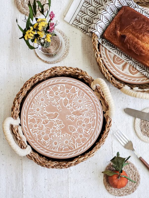 Bread Warmer & Basket - Garden Round - Image 5