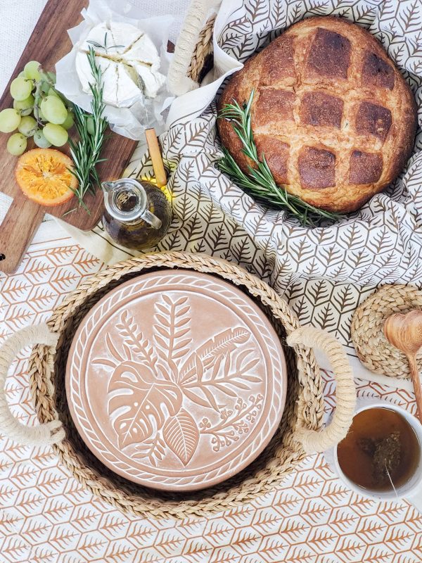 Bread Warmer & Basket - Plant Round - Image 3
