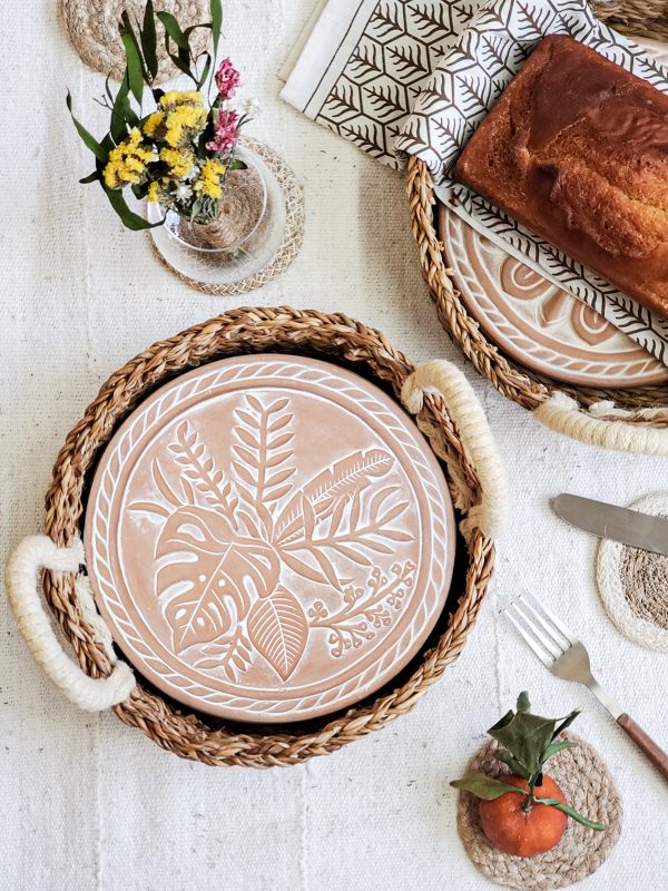 Bread Warmer & Basket - Plant Round - Image 5